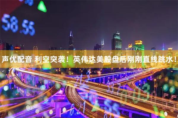 声优配音 利空突袭！英伟达美股盘后刚刚直线跳水！